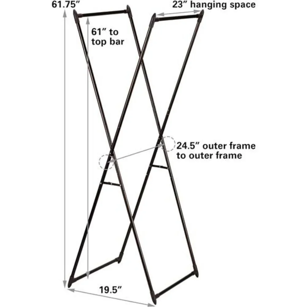 Laundry Valet Garment Rack | Drying Rack | Bronze - Picture 4 of 7